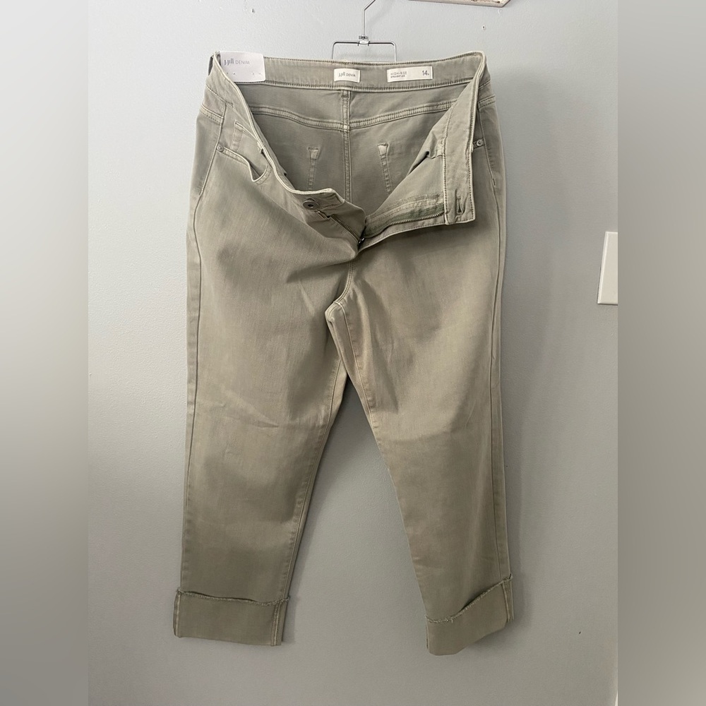 NWT J. Jill Cropped Pants - light eucalyptus